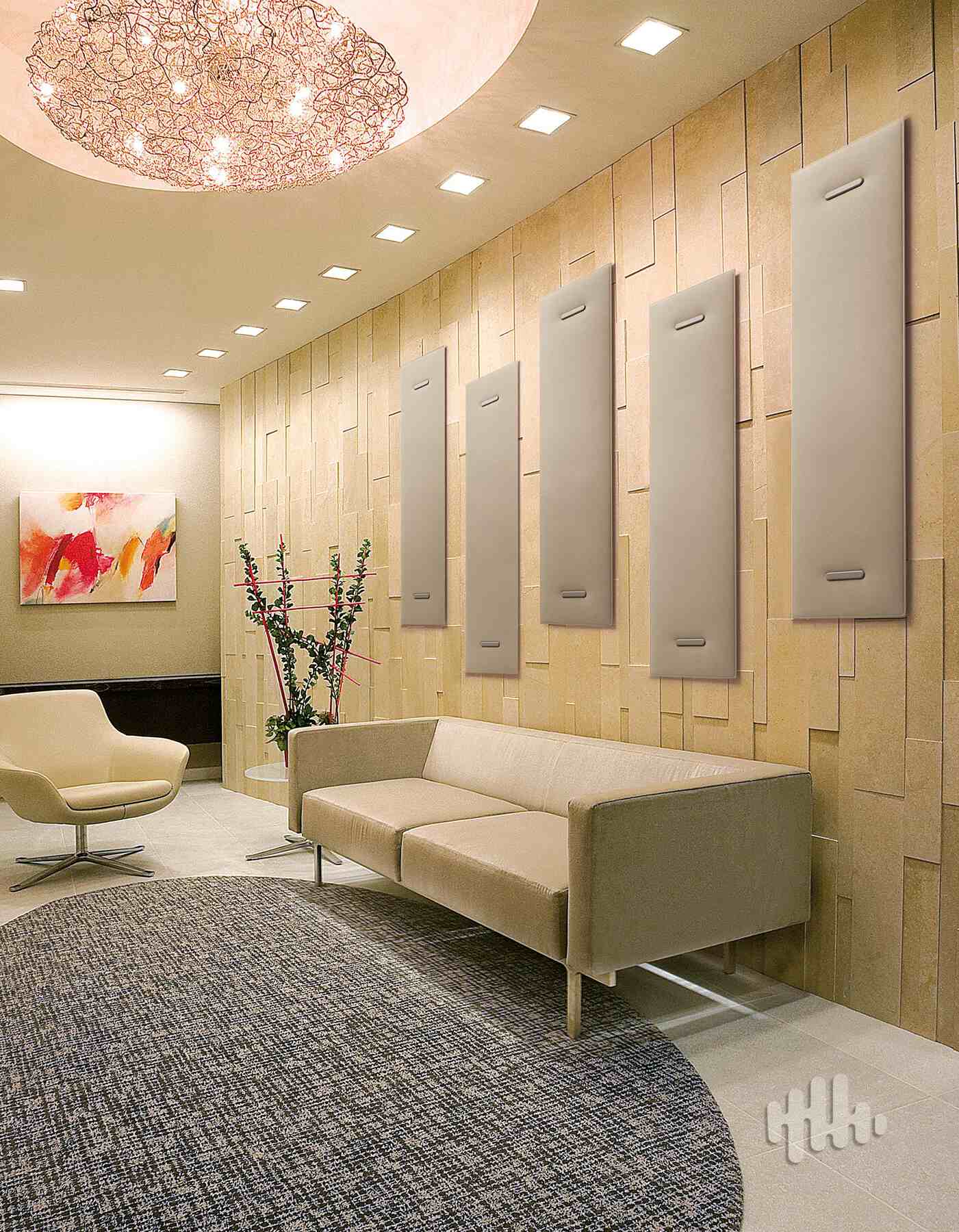 Panneau acoustique décoratif en 30 designs mur et plafond